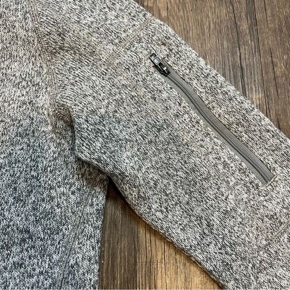 Patagonia Better Sweater Gray 1/4 Zip Fleece Long Sleeve Knit Top Warm Soft XS - Picture 8 of 11